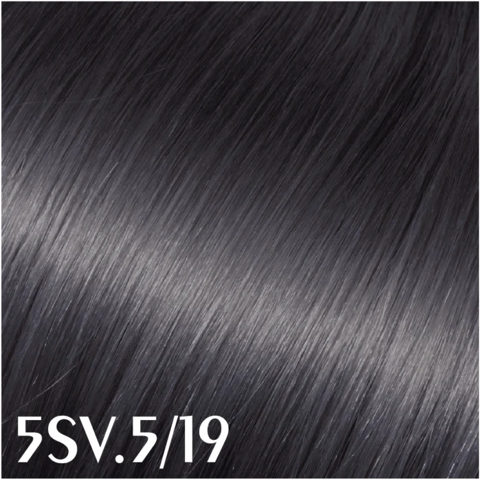 رنگ مو قهوه‌ای روشن دودی بنفش الیو شماره 5SV.5/19 سری Smoky Violet حجم 100 میلی‌لیتر - Image 2