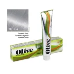 رنگ مو سربی سرامیکی الیو شماره OLC-CA سری Olive Light Cool حجم 100 میلی‌لیتر